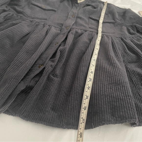 Q977 black corduroy babydoll jacket - Picture 8 of 10